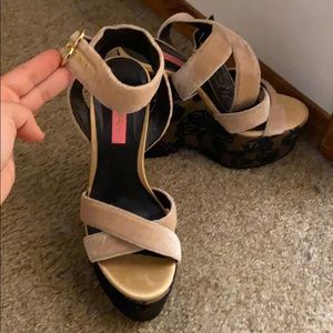 Betsey Johnson Suede Wedges